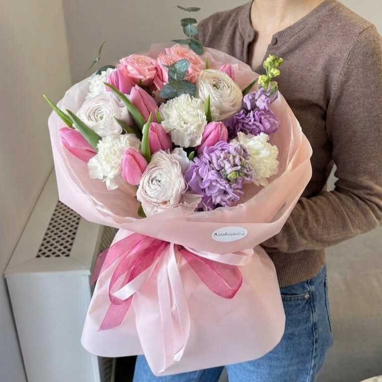 Букет "Лавандовая весна"