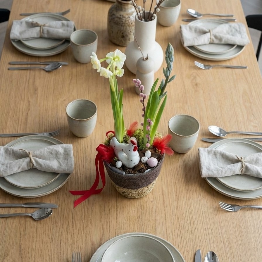 Пасхальная композиция с петушком