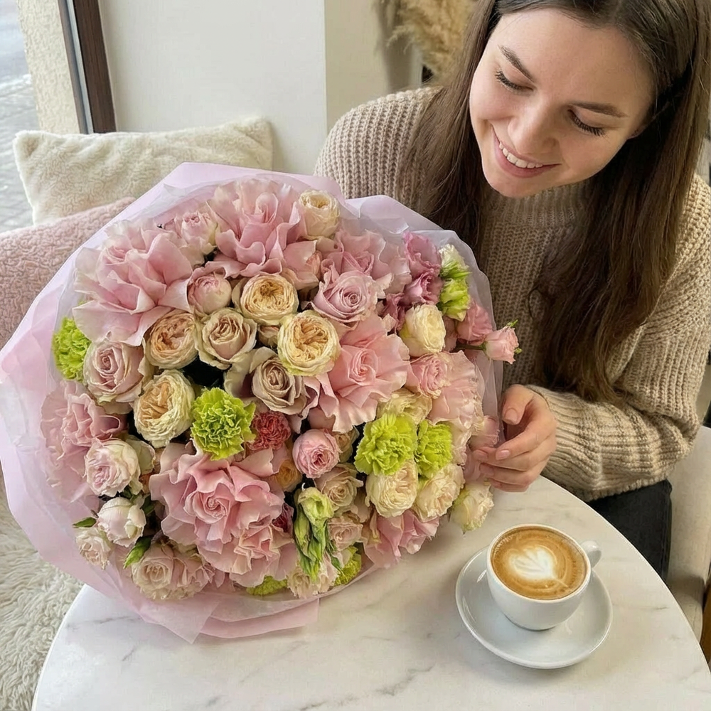 Букет "Сердце к сердцу"