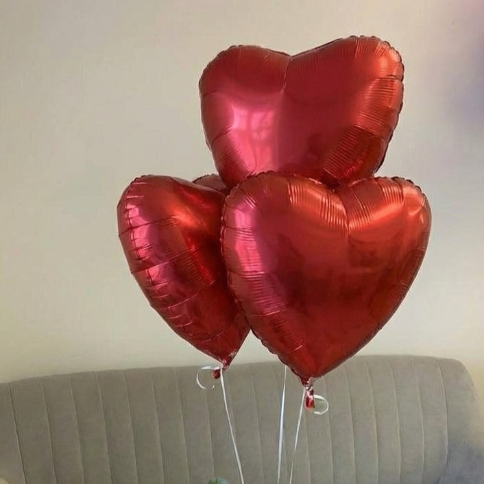 Сет шаров "Валентин" сатин