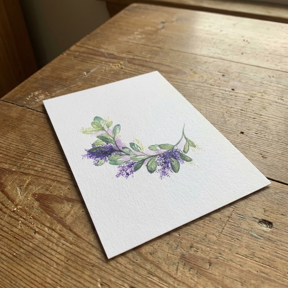 Открытка авторская «Ветка»