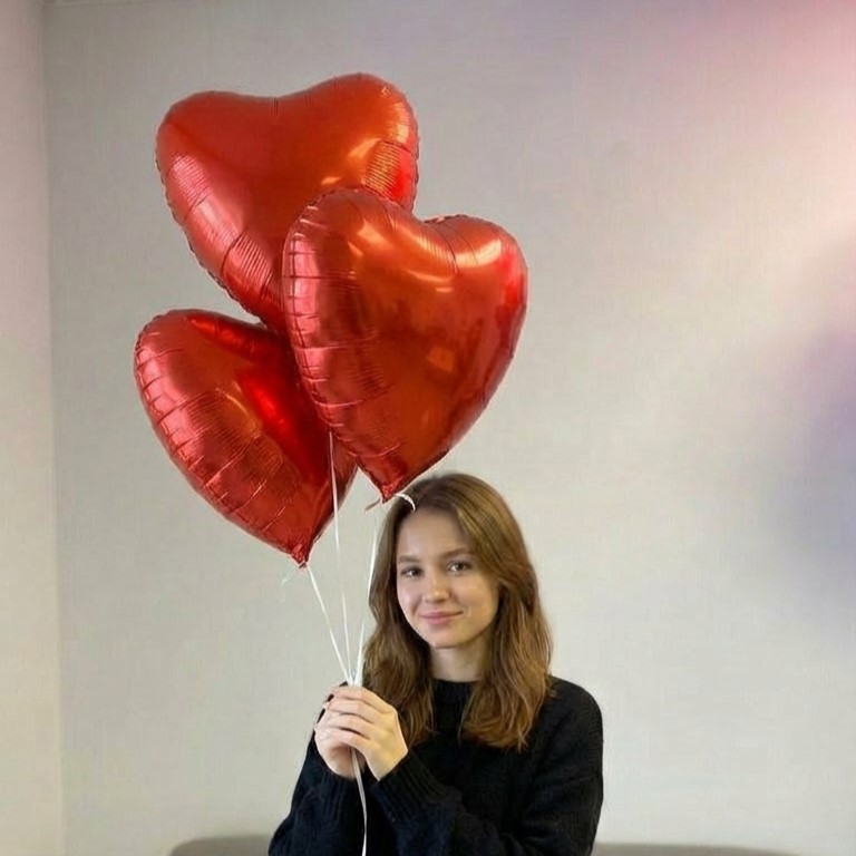 Сет шаров "Валентин" алый