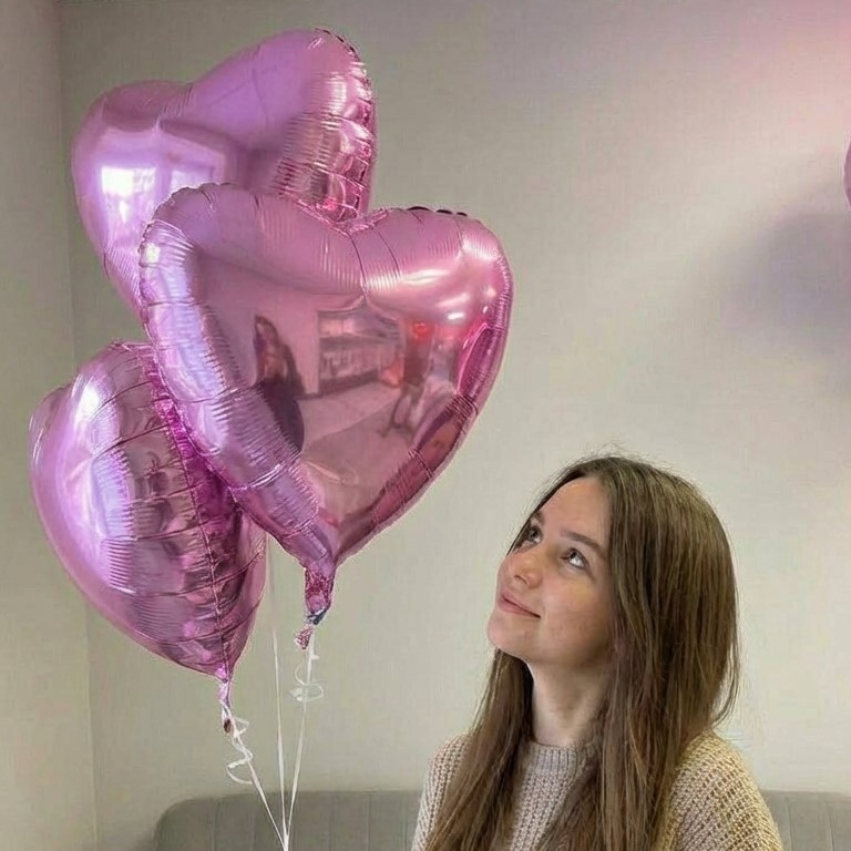 Сет шаров "Валентин" сиреневый