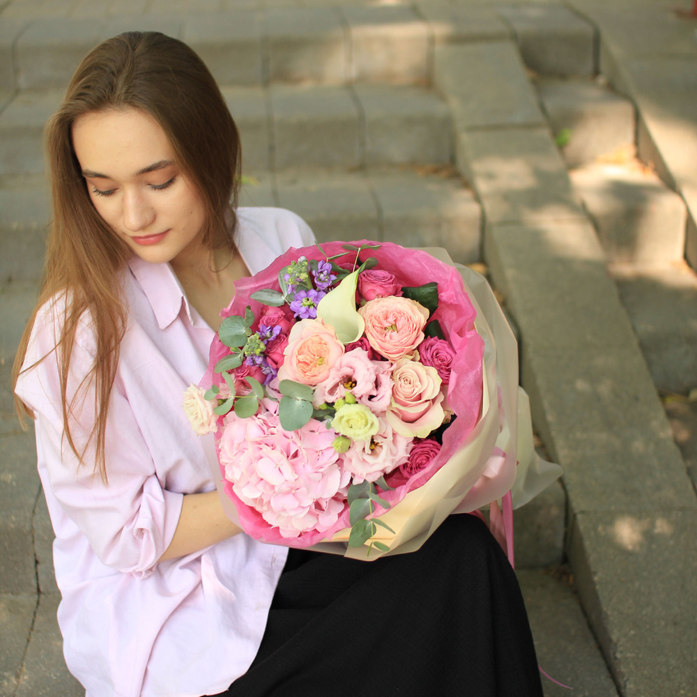 Букет «Розовый рай» 