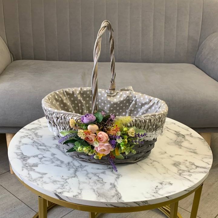 Пасхальная корзинка с украшениями M/ Modest