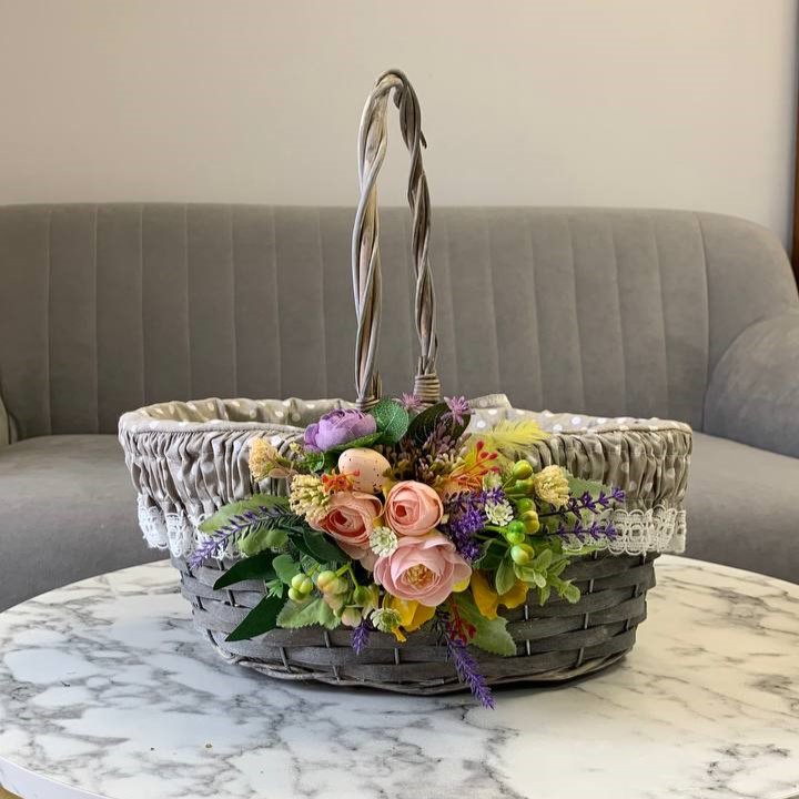 Пасхальная корзинка с украшениями M/ Modest